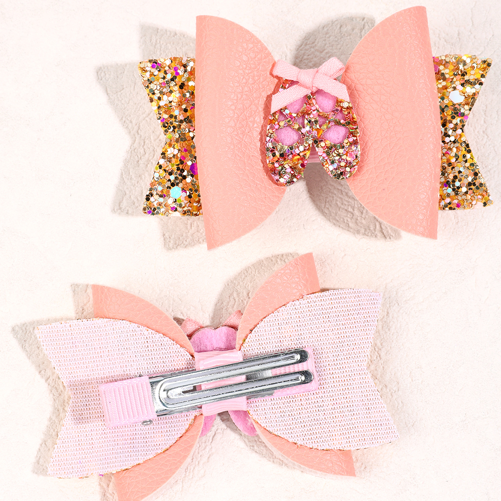 Lumignon ♥ L tweed ribbon hair clip ピンク Lumignon ♥ L tweed ribbon hair clip ピンク Lumignon