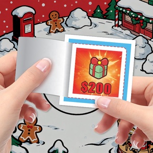 Solutions personnalisées billets à tirette Carte à déchirer Carte à double couche à décoller Cartes-cadeaux à tirette de conception libre - Product Image 4