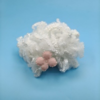 Fibre de polyester recyclée HCS 3D/7D/15D, fibre creuse conjuguée siliconée HCS recyclée pour le rembourrage