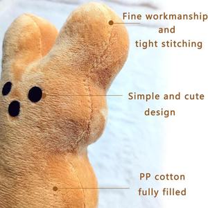 Vente en gros de lapins en peluche colorés de 15 cm, jouets de Pâques, simulation d'animaux en peluche, poupée pour enfants, coussin doux, cadeaux - Product Image 5