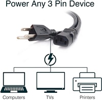 U L approuvé 3 broches câble de prise USA 3Pin 10A/13A/15A cordons ca plomb électrique IEC C13 cordon d'alimentation américain
