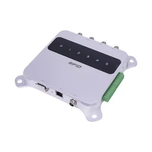 Silion 860-960MHz Vehículo 4 puertos RJ45 RS232 Impinj E710 Tarjeta Lector fijo Uhf Rfid pasivo de largo alcance