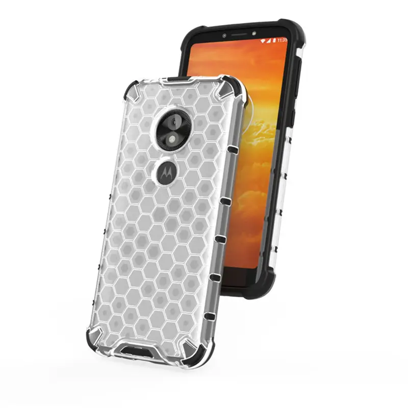 Baihewei Anti Fall Back Cover For Moto G6 Play G8 Play One Marco E5 Play Go G8 Plus Fundas Honeycomb Shockproof Pc Phone Cases