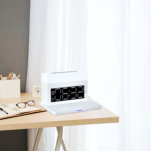 2024 nouveauté 6 en 1 chargeur sans fil veilleuse horloge alarme 15W rapide sans fil téléphone chargeur Station pour AirPods pour iWatch - Product Image 3