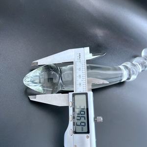 Anal Vergnügen Sexspielzeug Glas Anal Dilatator Dual Ended Curved Massage gerät Intim spielzeug Anus Masturbation Pyrex Glas Anal Dildo - Product Image 4