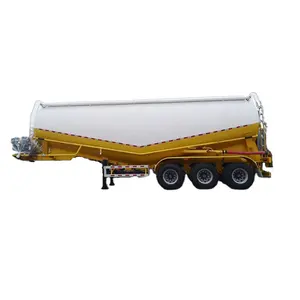 High strength V W type 45/50/55/60 cbm cement tanker trailer ready for ship