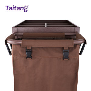 호텔 용품 원스톱 도매 침구 청소 금속 호텔 하우스키핑 트롤리 - Product Image 6