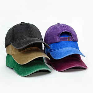 Cappello a 6 Pannelli Grezzo Effetto Invecchiato all'Ingrosso, Berretto da Baseball Lavato con Logo Ricamato Personalizzato, Cappello Stile Papà Retrò Vintage in Cotone, Berretto Sportivo Gorras - Product Image 2