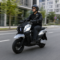 Scooter électrique haute vitesse économique avec frein à disque 1200W 1500W 2000W, moto électrique CKD pour l'Inde