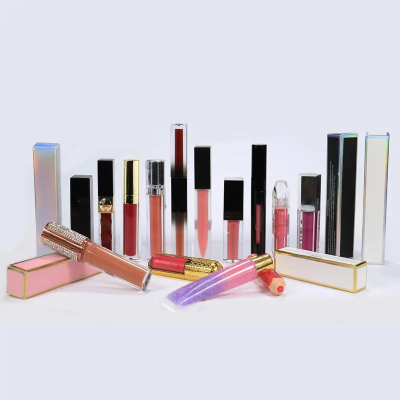 Groothandel Private Label Cosmetica Custom Logo Lip Gel Lipstick Lipgloss Make Uw Eigen Make Lijn