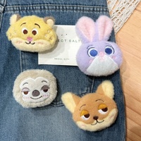 Peluche en tissu Zootopia, personnage de dessin animé, Nick le renard et Judy la lapine, broche, accessoire pour sac à dos d'étudiant, pour les 5-7 ans