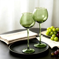 Neu Eingetroffener Kreativer Apfel-Design-Kelch, Hochwertiger Blauer Glas-Sektkelch und Rotweinglas für Zuhause, Bar und Partys