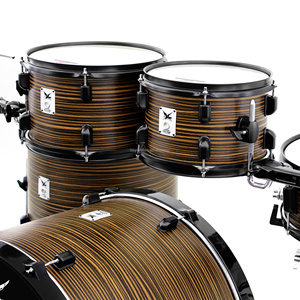 Beatello JBK Drum Kit 22''Bass Drum 5 Drum 4 Cymbal Music Percussion Instrument Tilleul Drum Set pour débutants - Product Image 4