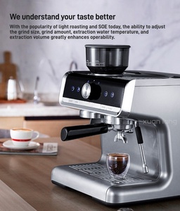 Machine à café semi-automatique noire, machine à expresso pour la maison, le magasin, le <span class=keywords><strong>bureau</strong></span>, avec mousseur à vapeur haute pression - Product Image 3