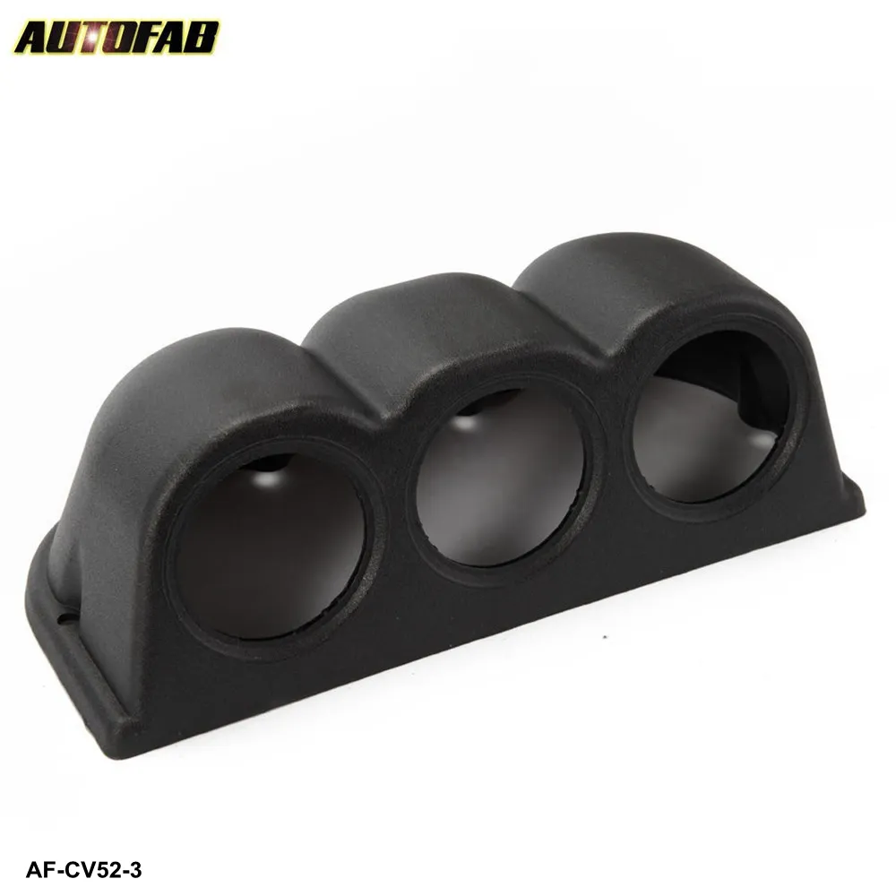 AUTOFAB-Voiture Universel Noir 2 "52mm 3 Triple Trous Dash Jauge Pod Support ABS Pour BMW MINI COOPER S JCW W11 R52 AF-CV52-3