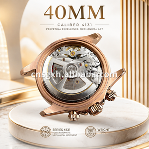 นาฬิกาอัตโนมัติสีโรสโกลด์สุดหรู หน้าปัดสีดำ น้ำหนัก 219 กรัม รุ่น J22 สำหรับผู้ชาย ขับเคลื่อนด้วยเครื่องยนต์ประสิทธิภาพสูง - Product Image 1