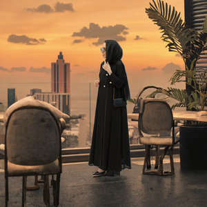 Robes en gros 2026 pour femmes, Abaya musulmane de luxe perlée, Abaya tendance pour l'Aïd, Robe musulmane pour femmes, Abaya unie de Dubaï, Vêtements islamiques - Product Image 3