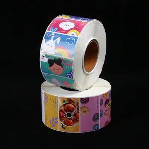 Etiqueta Autoadhesiva Personalizada de Fábrica, Rollo de Etiquetas Impresas UV Coloridas, Adhesivo Transparente de Plástico para Sellado de Envases de Botellas y Tazas - Product Image 2