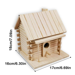 Nhà Chim Bằng Gỗ Cho Bên Ngoài, Hộp LỒNG CHIM Ngoài Trời Hoang Dã-Cung Cấp Nơi Trú Ẩn Cho Finch Bluebird Wrens,Chickadees - Product Image 2