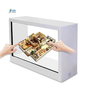 3D holograma <span class=keywords><strong>TV</strong></span> escaparate pantalla transparente LCD 3D caja translúcida pantallas Reproducir vídeo equipo <span class=keywords><strong>de</strong></span> publicidad - Product Image 3