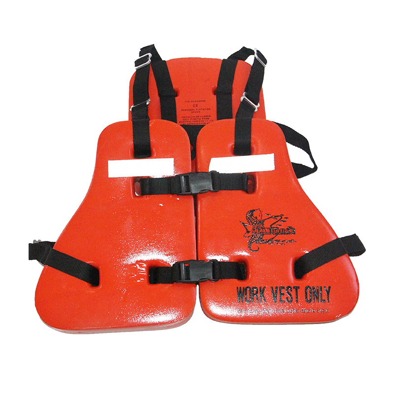 High Quality Marine Life Jacket Sea Horse 3 Piece Work Vest Reflective Working Life Vest EVA Foam Life Jacket für Sale