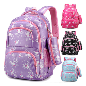 Sac à dos scolaire pour filles en gros, grande capacité, antivol, imperméable, motif de dessin animé, sac à dos pour enfants, école quotidienne - Product Image 1