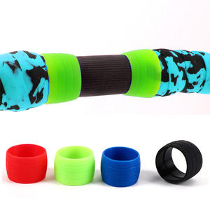 Poignée de guidon de vélo de route en silicone 22,2 mm antidérapante, design camouflage bleu - Product Image 5