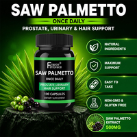Saw Palmetto Supplément pour hommes Prostate Health Hair Growth Plus Suppléments de contrôle de la vessie Complex Saw Palmetto Capsules