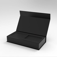 Emballage en papier rigide personnalisé, emballage cadeau pour homme, ceinture, portefeuille, briquet, rasoir, boîte d'emballage extérieure de luxe avec boîte magnétique
