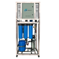 Machine de Traitement d'Eau par Osmose Inverse RO 250L/H-10000L/H, Usine à Bon Prix avec Pompe, Membrane, PLC 220V / Usine de Purification d'Eau