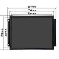 Monitor LCD Industrial de 15 Pulgadas, 1024*768, VGA, AV, BNC, Sin Pantalla Táctil, Carcasa Metálica, TFT, Marco Abierto, OEM, ODM