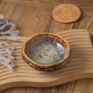 Plato Irregular de salsa de cerámica de <span class=keywords><strong>5</strong></span> pulgadas, vajilla para condimentos de cocina, platos para condimentos, cuenco para servir aperitivos - Product Image 3