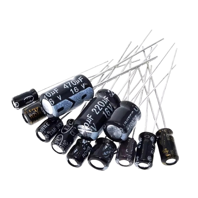 Capacitors Electrolytic 10v 16v 25v 35v 50v 100uf 220 330 470 680 1000 2200 3300 Aluminum