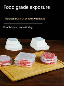 Squares Nonstick Precut Baking Parchment Food Grade Baking <b>Paper</b> for Separating Small <b>Burger</b> Patty Cookies Candy Pizza Wrappers - Product Image 6