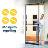 Porte moustiquaire solide au design moderne avec cadre en profilé d'aluminium Modèle magnétique pour application extérieure pour hôtels