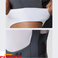Bavoirs de cyclisme personnalisés à séchage rapide absorbants et respirants pour hommes Short respirant à manches courtes OEM Bretelles de couleur unie évidées