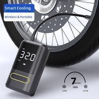 Wireless Car Electric Vehicle & Bicycle Inflator with Power Bank Function Digital Display Semi-Automatic 12V