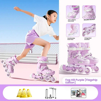 Patins à roulettes durables en tissu PU pour enfants, débutants, garçons, filles et adultes - Vente en gros