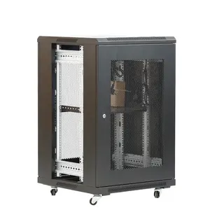 server cabinet rack 18u network server rack with vented mesh front door