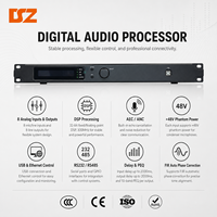 Procesador de audio digital de 8 entradas y 8 salidas con pantalla, sistema de gestión de audio DSP para PA profesional