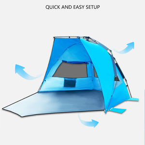 Tente de plage pliable automatique E-RIKE avec protection UV, personnalisable, pour l'été, abri de plage extérieur - Product Image 3