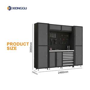 Sistema Modulare di Armadietti <span class=keywords><strong>per</strong></span> Garage con Pannello Forato, <span class=keywords><strong>Banco</strong></span> <span class=keywords><strong>da</strong></span> <span class=keywords><strong>Lavoro</strong></span>, Armadietti Alti e Cassetti Portautensili <span class=keywords><strong>per</strong></span> l'Organizzazione di Officine Domestiche - Product Image 2