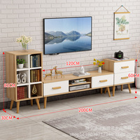 Table de rangement personnalisée en gros pour salon, meuble de rangement domestique en bois, table basse, meuble TV