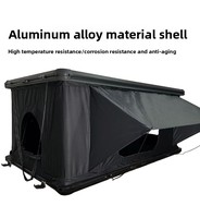 Tente de toit entièrement automatique en alliage d'aluminium à coque rigide, 2 personnes, imperméable et anti-moustiques pour les voyages en autonomie