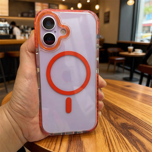 新款流行趋势 Tpu Tpe 磁铁防震 3m 防摔保护壳 适用于 iPhone 16 手机壳 PC 磁铁透明保护壳 适用于 iPhone <span class=keywords><strong>15</strong></span> Pro Max - Product Image 6