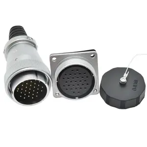 Soquete de metal wy series 31pin ip67 weipu, conector macho e fêmea à prova d' água