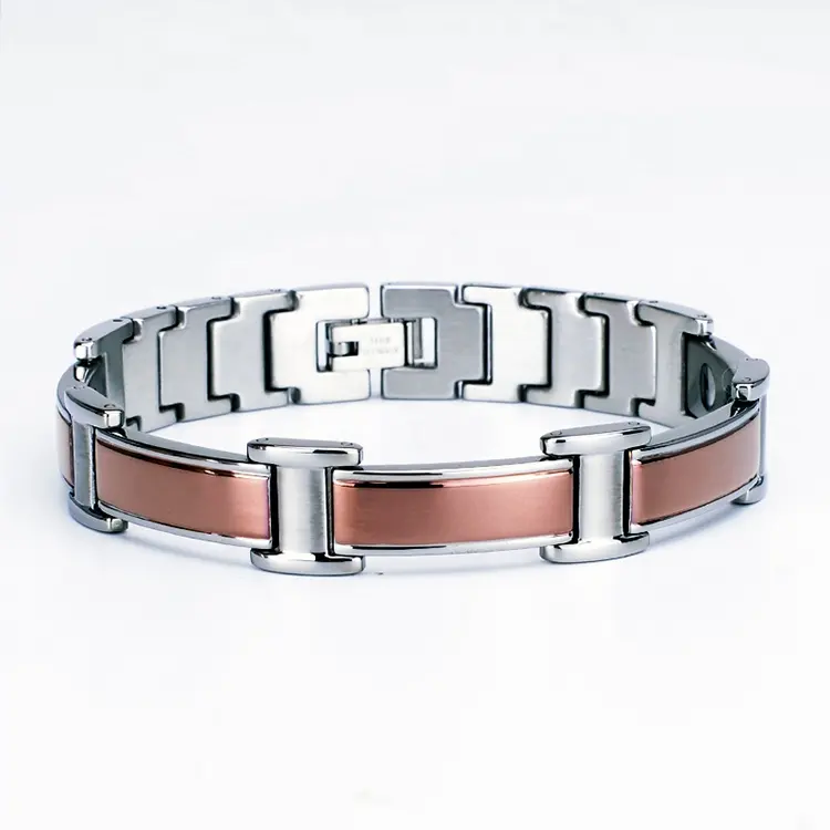 Bracelet Bio-magnétique énergétique pour homme, accessoire de thérapie, tendance, élégant, pour le sommeil et la santé réglable, cadeau masculin, nouveau modèle
