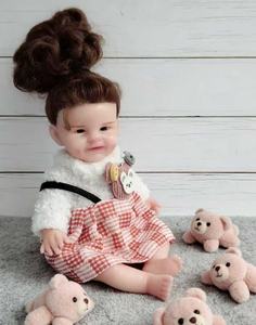 Poupée Reborn de 6 pouces en silicone platine lavable, avec doigts mobiles et sourcils peints, pour le confort en cas de dépression et la pratique en crèche - Product Image 5