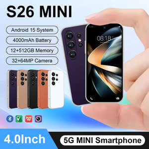 S26 MINI 5G LTE, Teléfono Inteligente para Juegos con Deca Core, Pantalla de <span class=keywords><strong>4</strong></span>.0'', 12GB+512GB, Android 15, Desbloqueado, Doble SIM, Mini Teléfono - Product Image 6