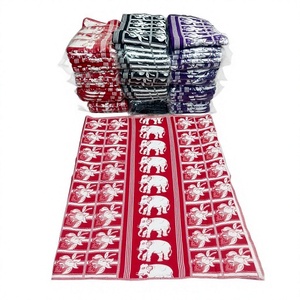 Eco-Friendly Embroidered Elephant Jacquard Cotton <b>Fabric</b> 58/60" Width Woven Medium <b>Weight</b> 60S60S Yarn Garment Wedding Material - Product Image 2